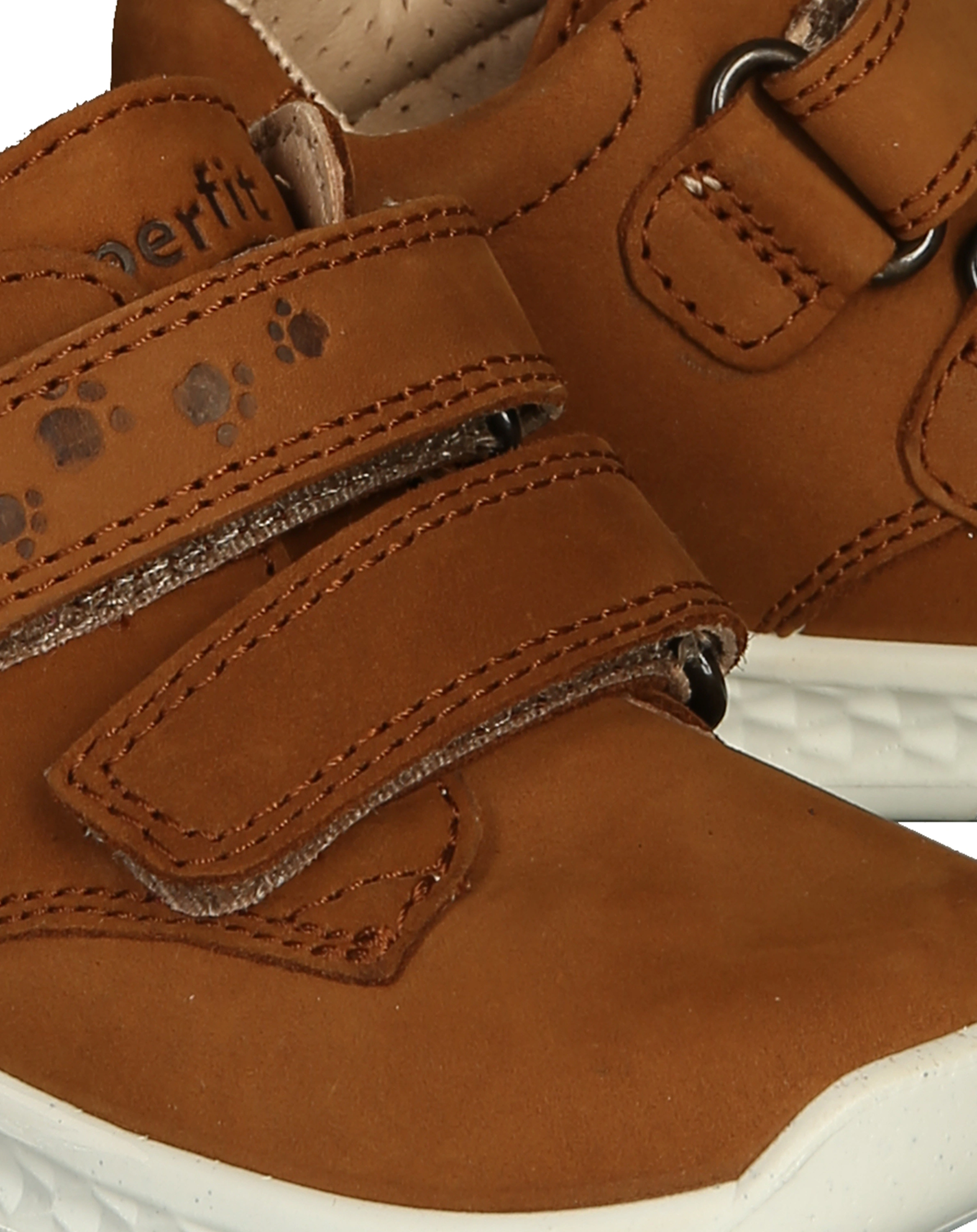Leder-Lauflernschuhe BREEZE - Hund in braun