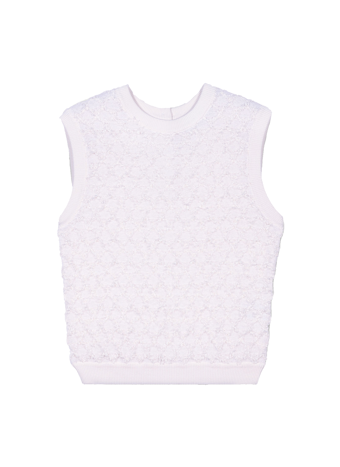 Pull droit à col rond | Beige