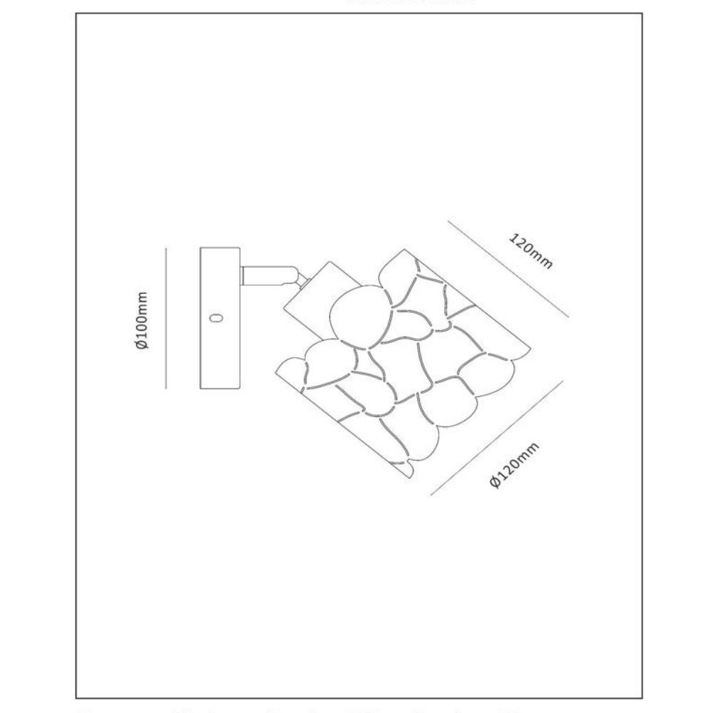 Wandlamp Almelo in mat zwart en mat goud E14