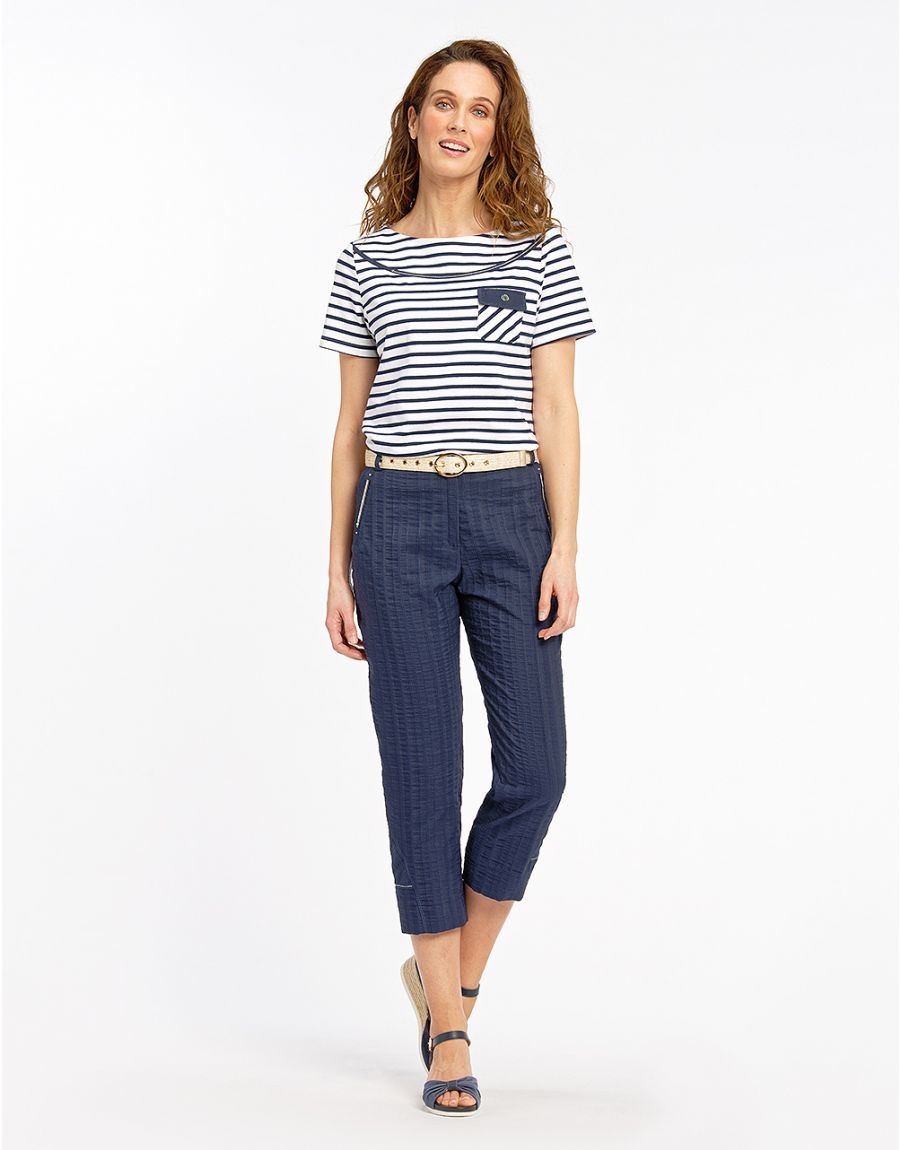 Pantalon 7/8ème marine