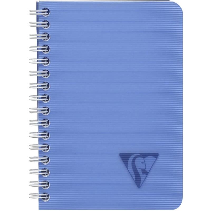 Carnet reliure intégrale Linicolor FRESH 9,5x14cm 100 pages ligné couverture plastique polypropyène rainuré Couleur aléatoire - Assortis