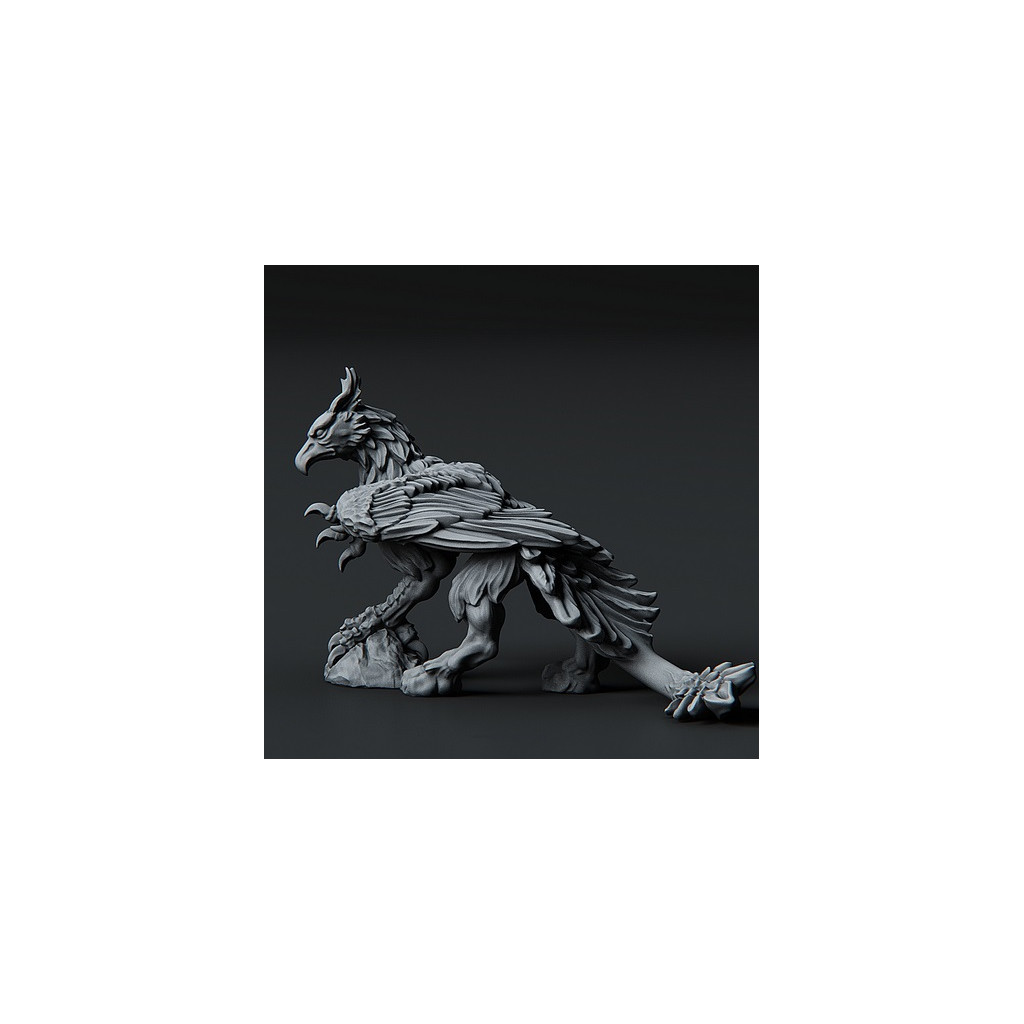 3D Printed Miniatures: Griffin - Landed