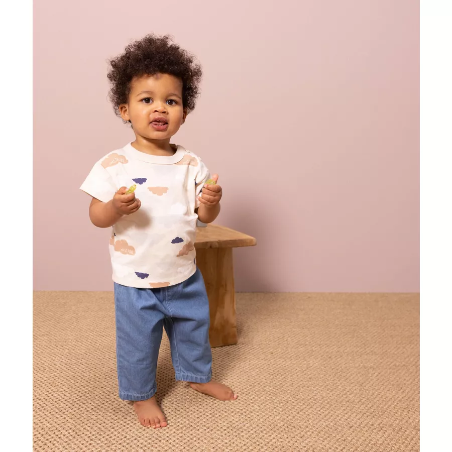 Petit Bateau T-Shirt Weiß Avalanche