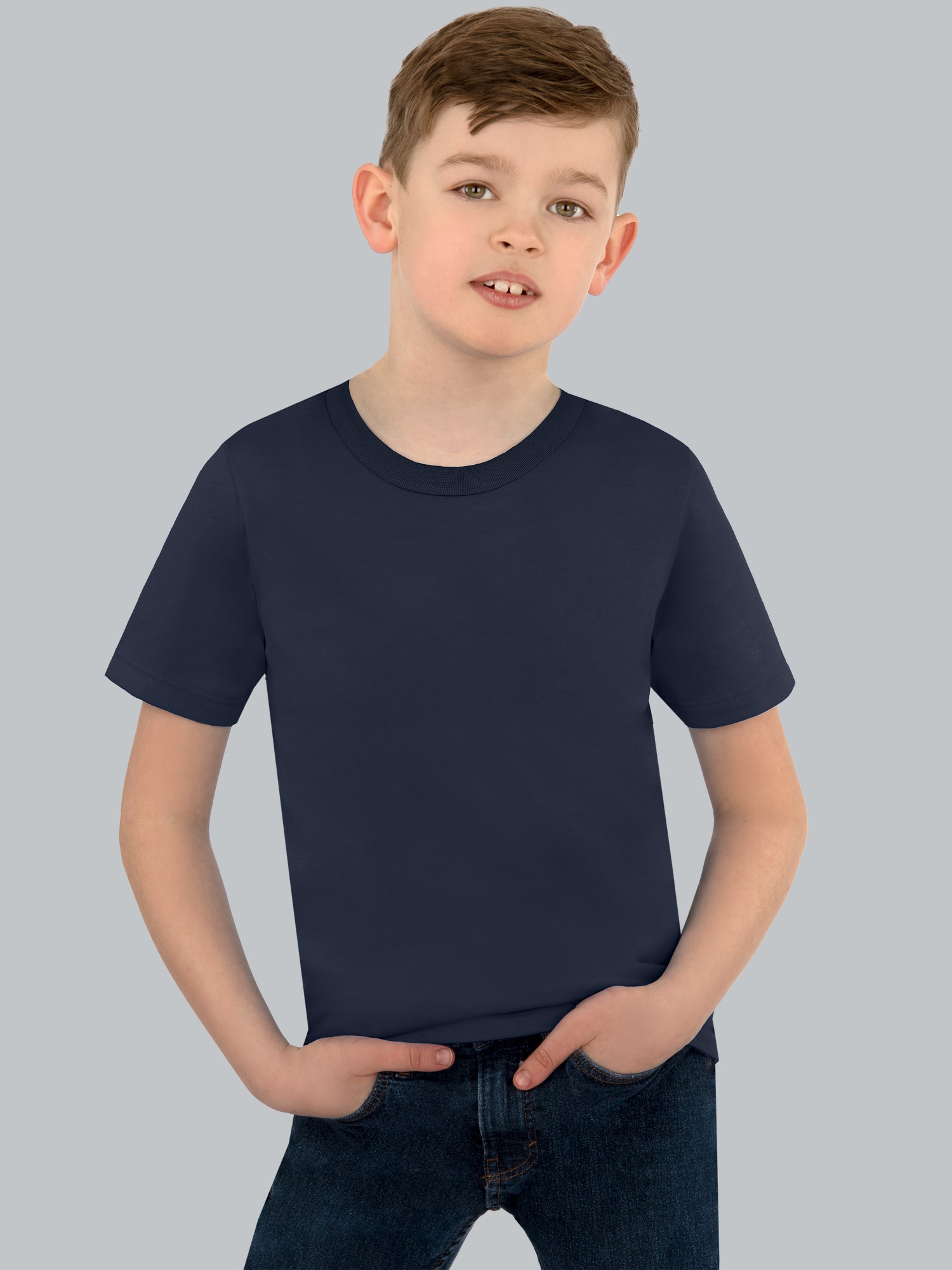 T-Shirt aus 100% Baumwolle Navy