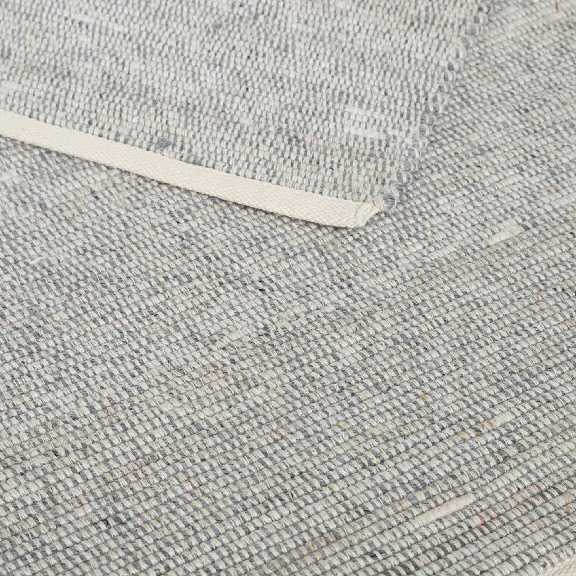 Teppich 'Pratan', grau-weiß, B 200 cm, L 140 cm von fischer's lagerhaus
