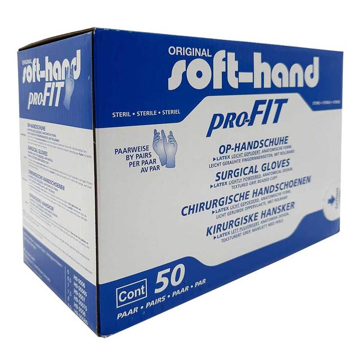 Handschuhe OP Latex steril Größe 7,5, 2 St
