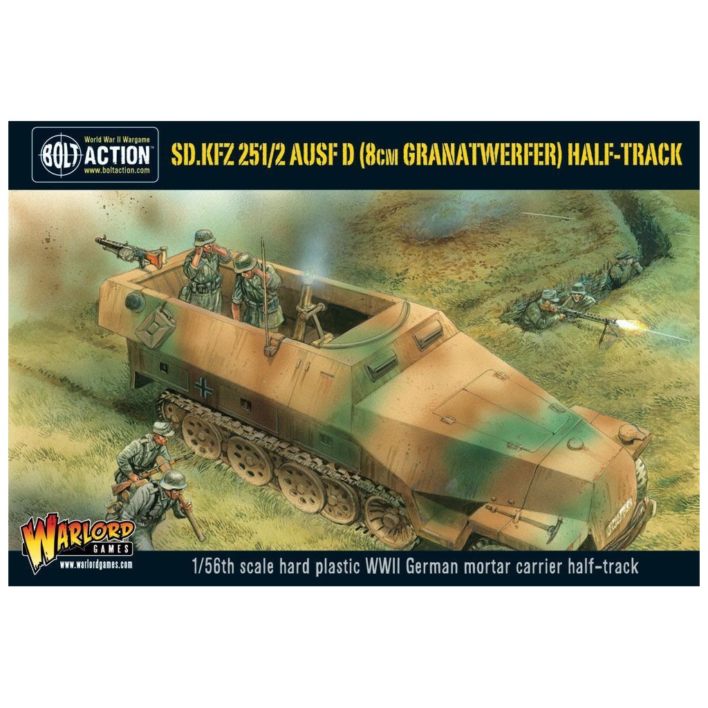 Bolt Action - German - Sd.Kfz 251/2 Ausf D (8cm Granatwerfer) Half Track (Plastic Box)