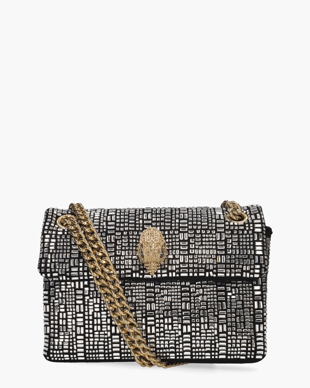 Kurt Geiger Mini Kensington Crystals Bag Zwart/Zilver Tas