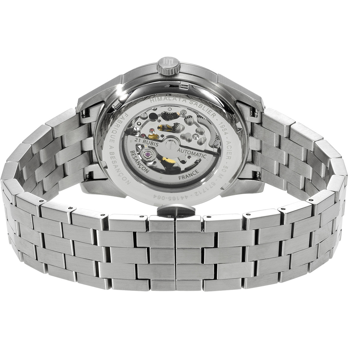 Montre LIP Himalaya homme acier bracelet métal argent