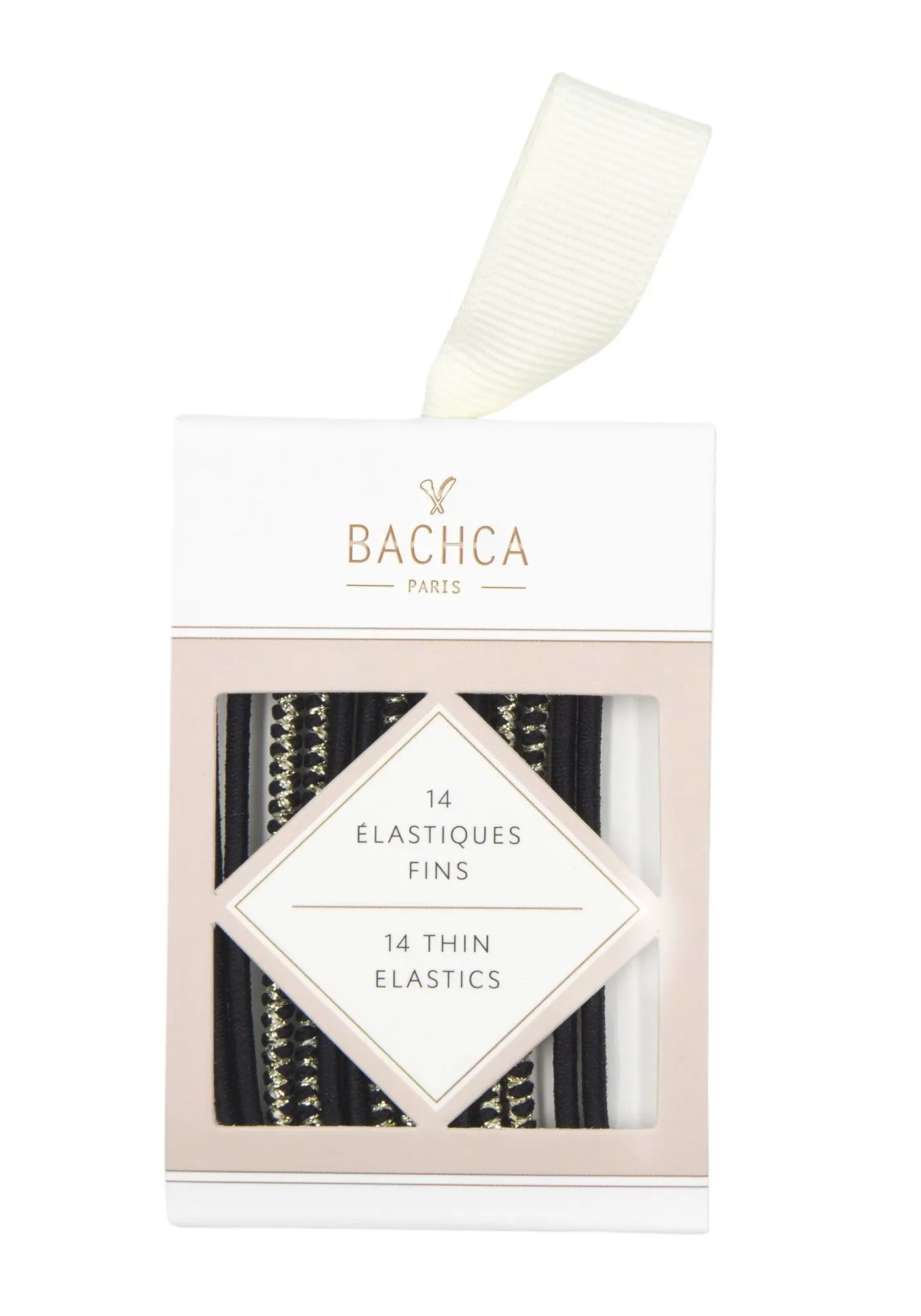 Bachca - BACHCA Elastiques Fins Noirs- Élastique, barrette et pince