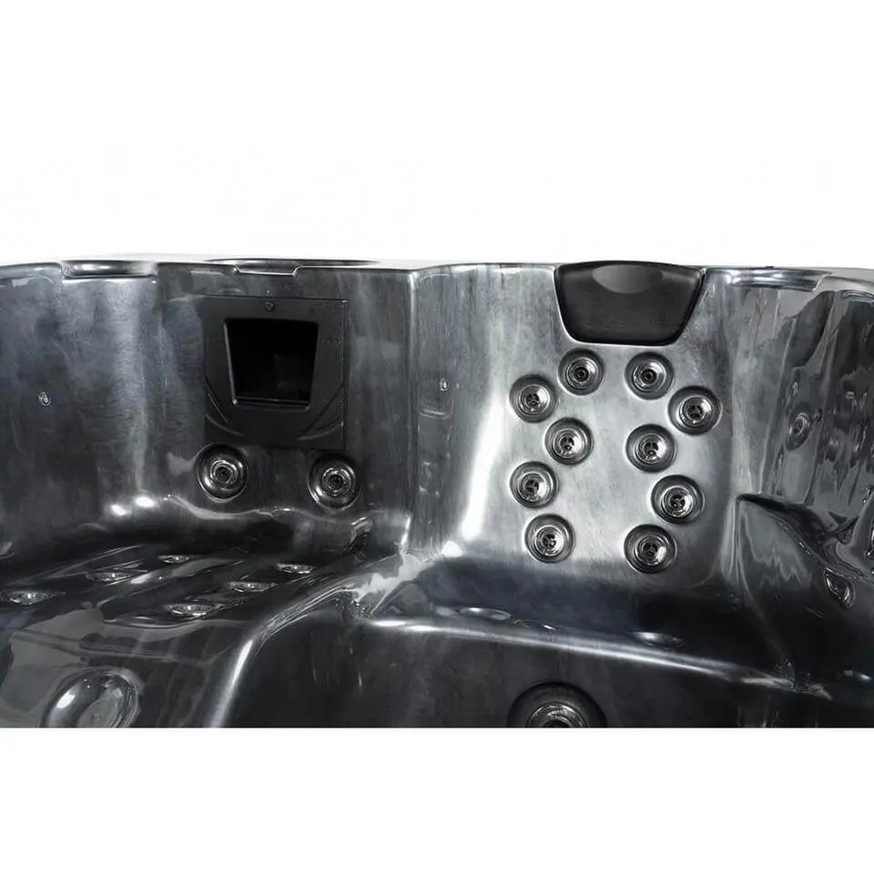 HOME DELUXE Whirlpool buiten ZWART MARBLE Puur