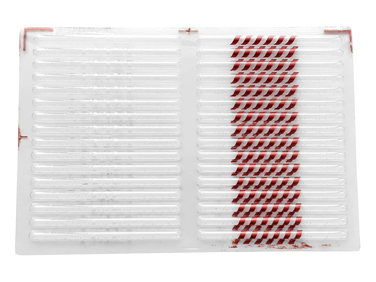 Moule thermoformé pré-imprimé - Bâtonnets de Noël - 12 x 0,7 cm - Florensuc