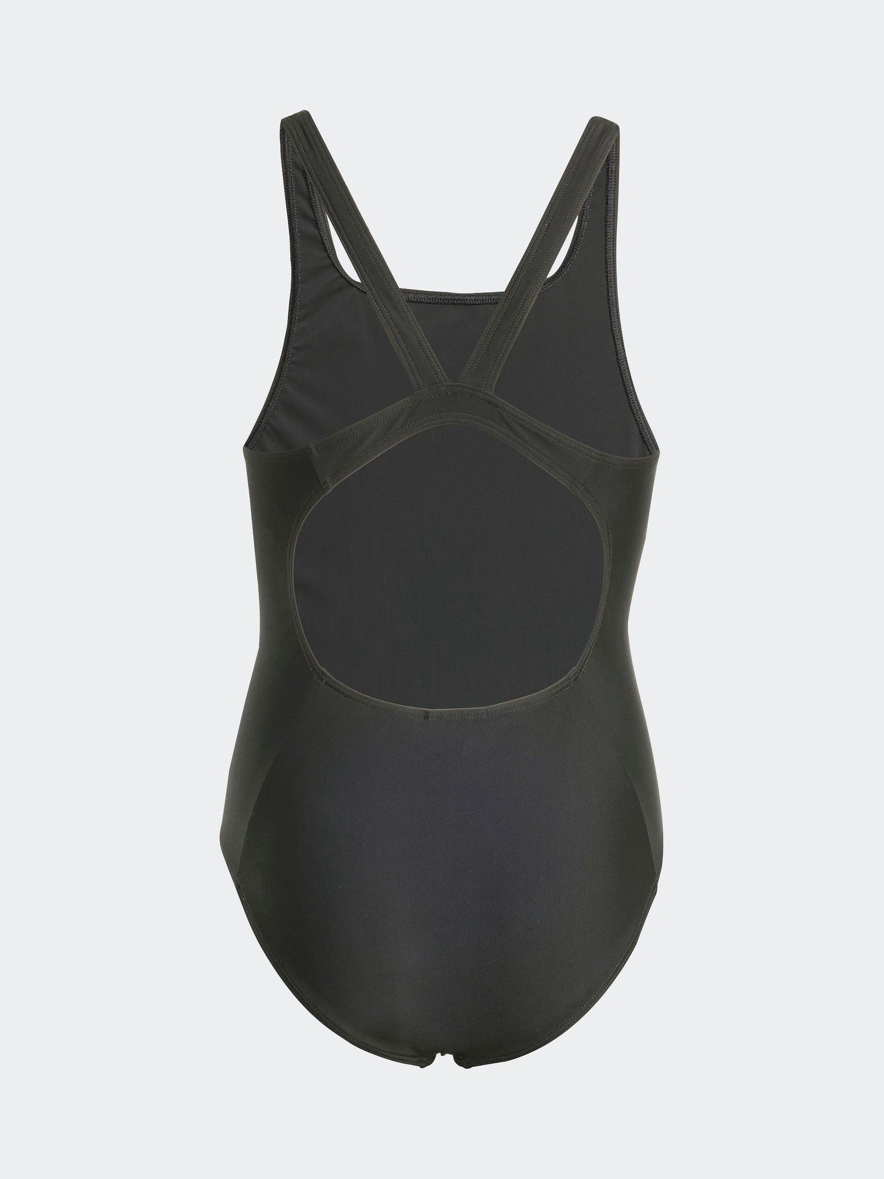Zwart - adidas V-back Kids Swimsuit