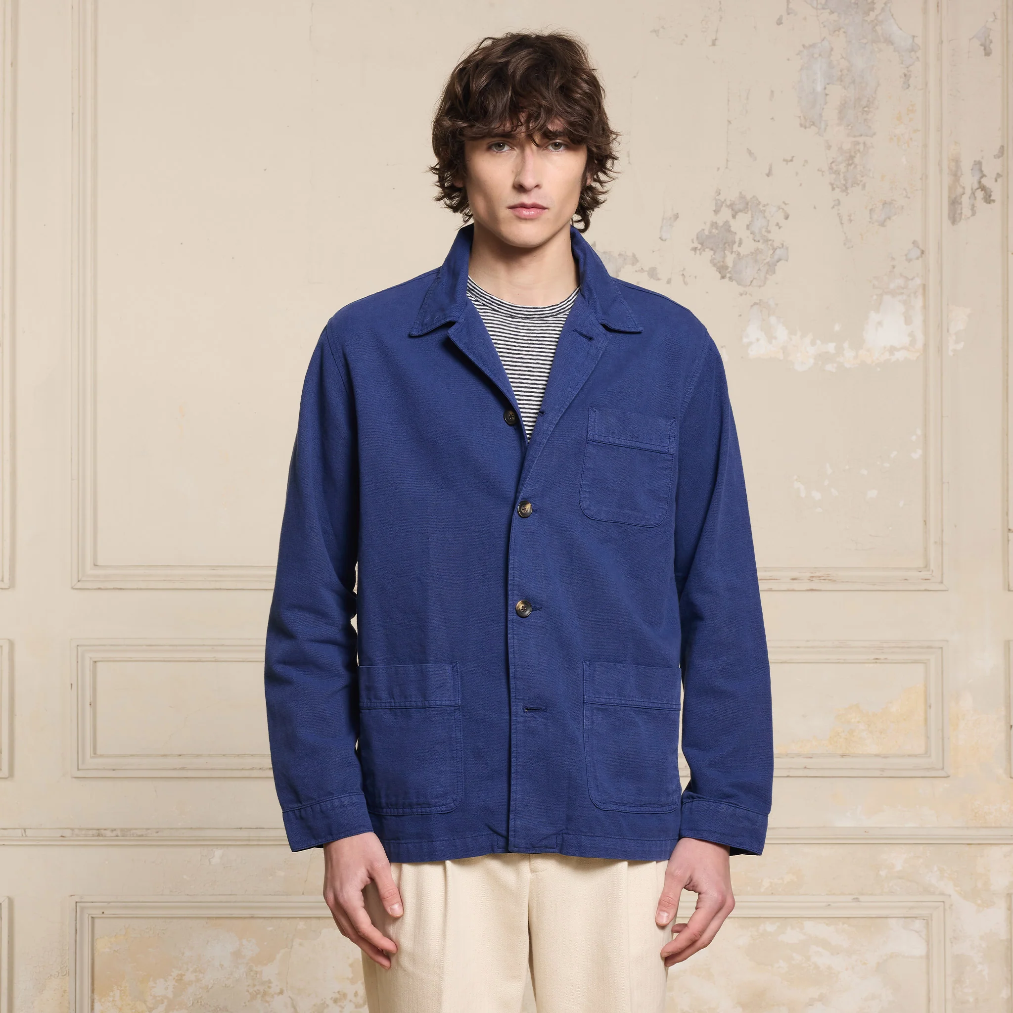 Indigo work jacket