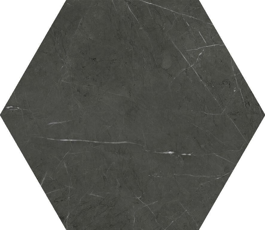 Tegelsample: Jabo Hexagon Marquina vloertegel mat 15x17cm