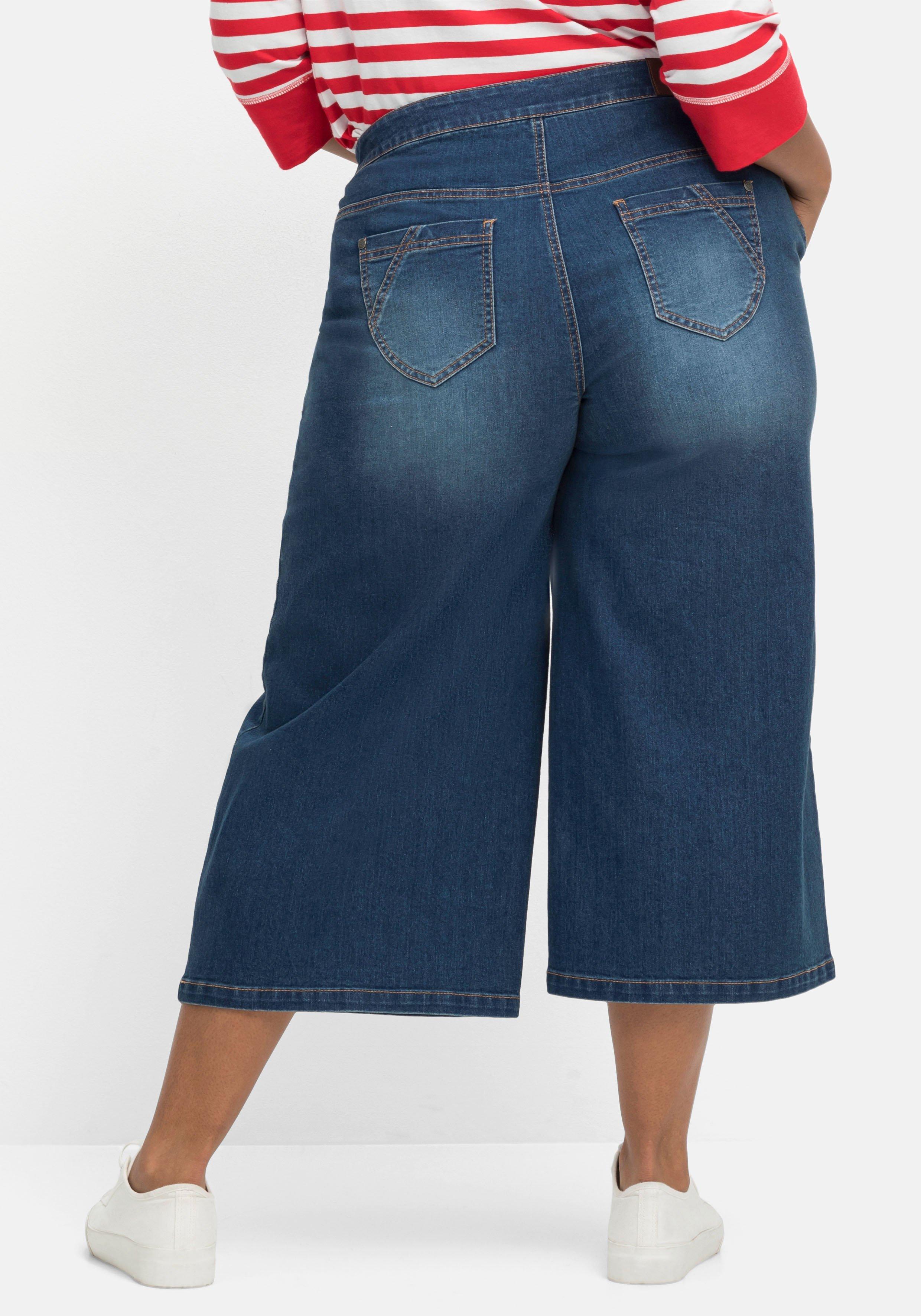 Extraweite 3/4-Jeans in Curvy-Schnitt ELLA