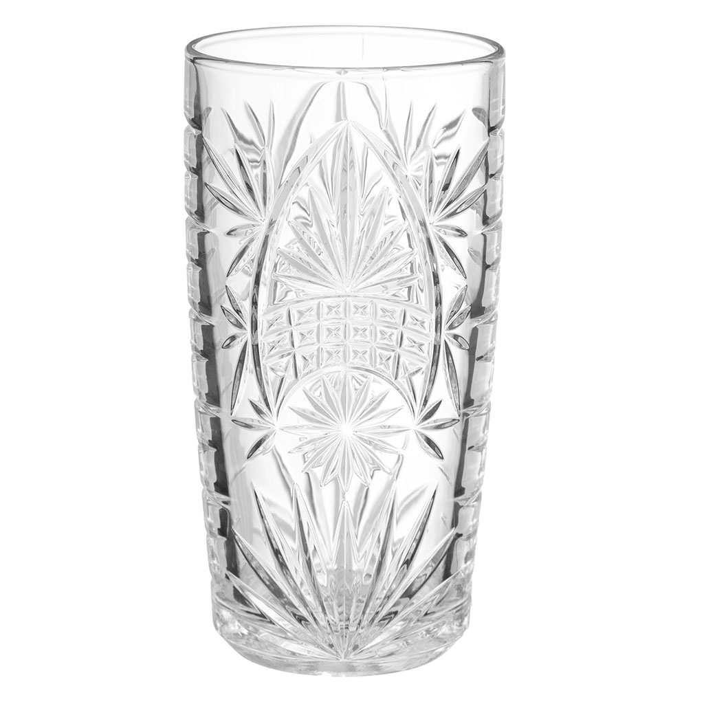 Verre tube AYLA en verre taillé 35cl