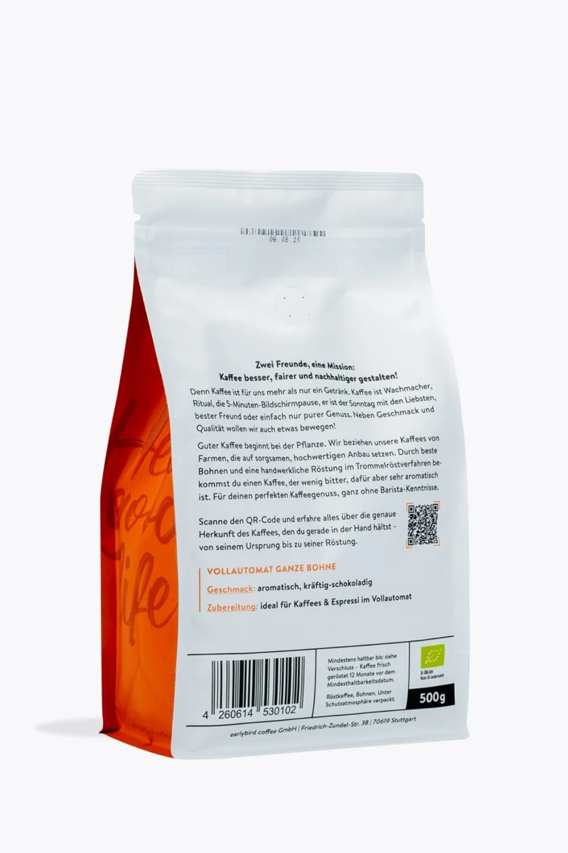earlybird coffee Vollautomat Bio 500g