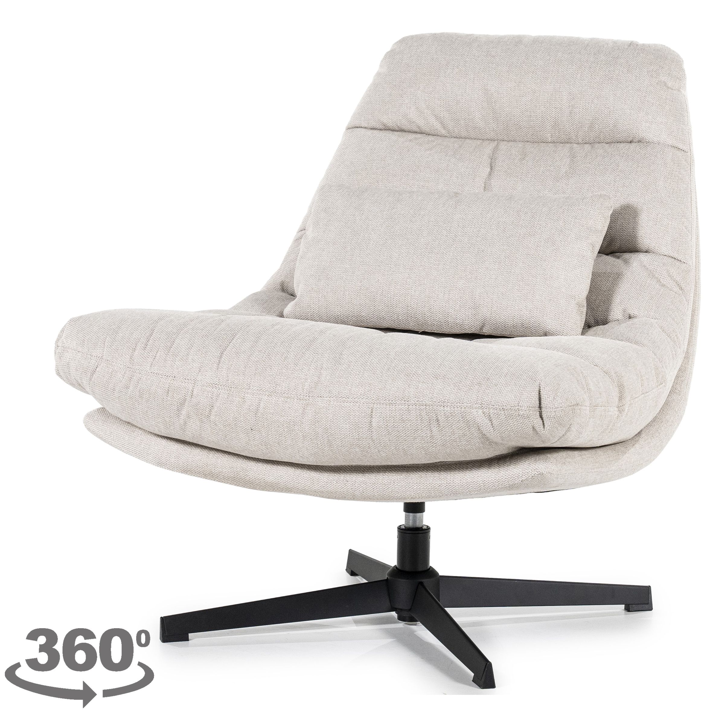 Draaifauteuil 95886 Cooper B84.5 x D94 x H89.5 cm