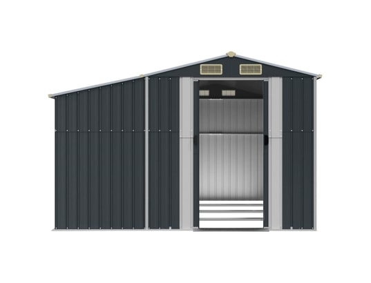 VIDAXL - Abri de jardin anthracite 277x365,5x179 cm acier galvanisé