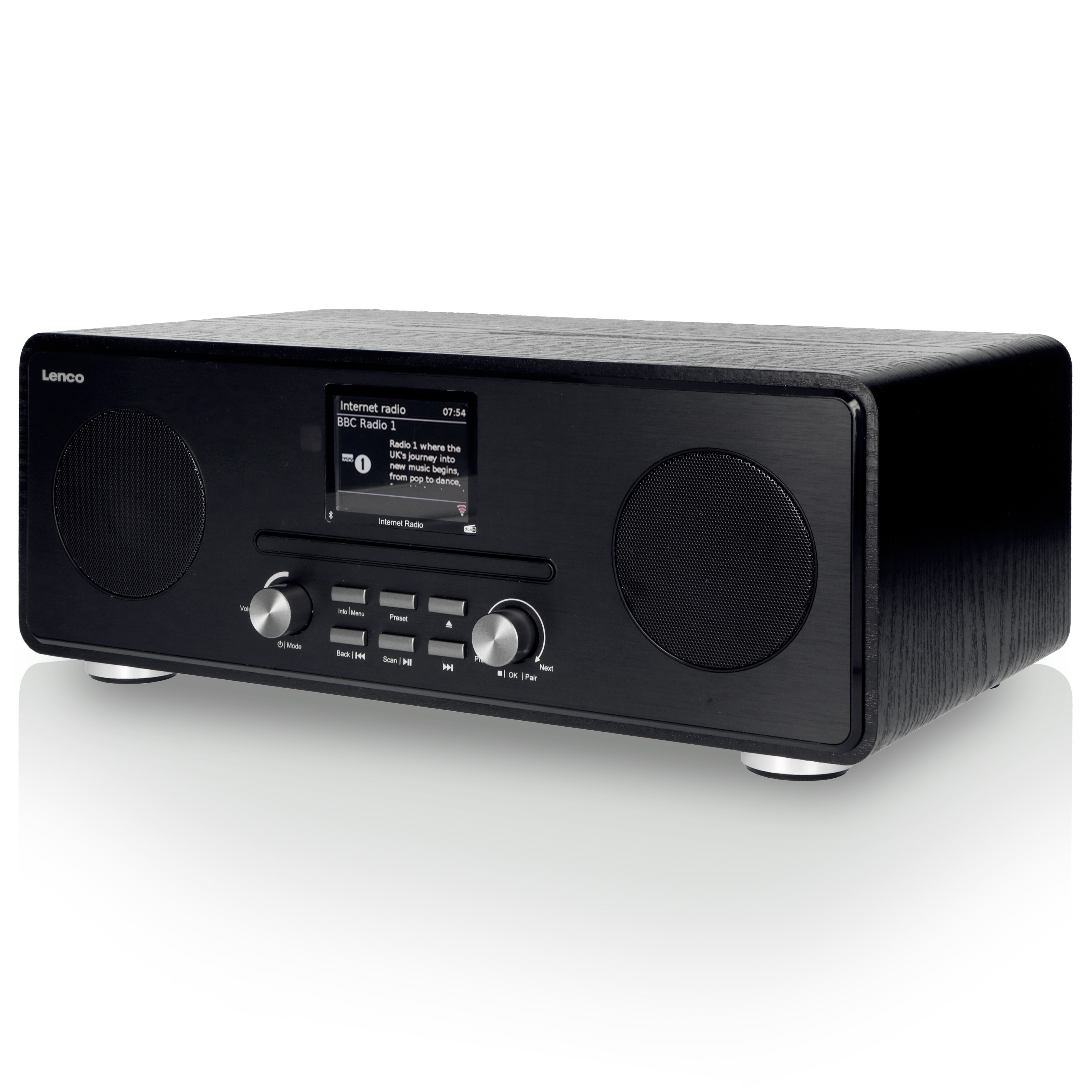 Lenco Internetradio DIR-260 mit DAB+, Bluetooth und CD-Player