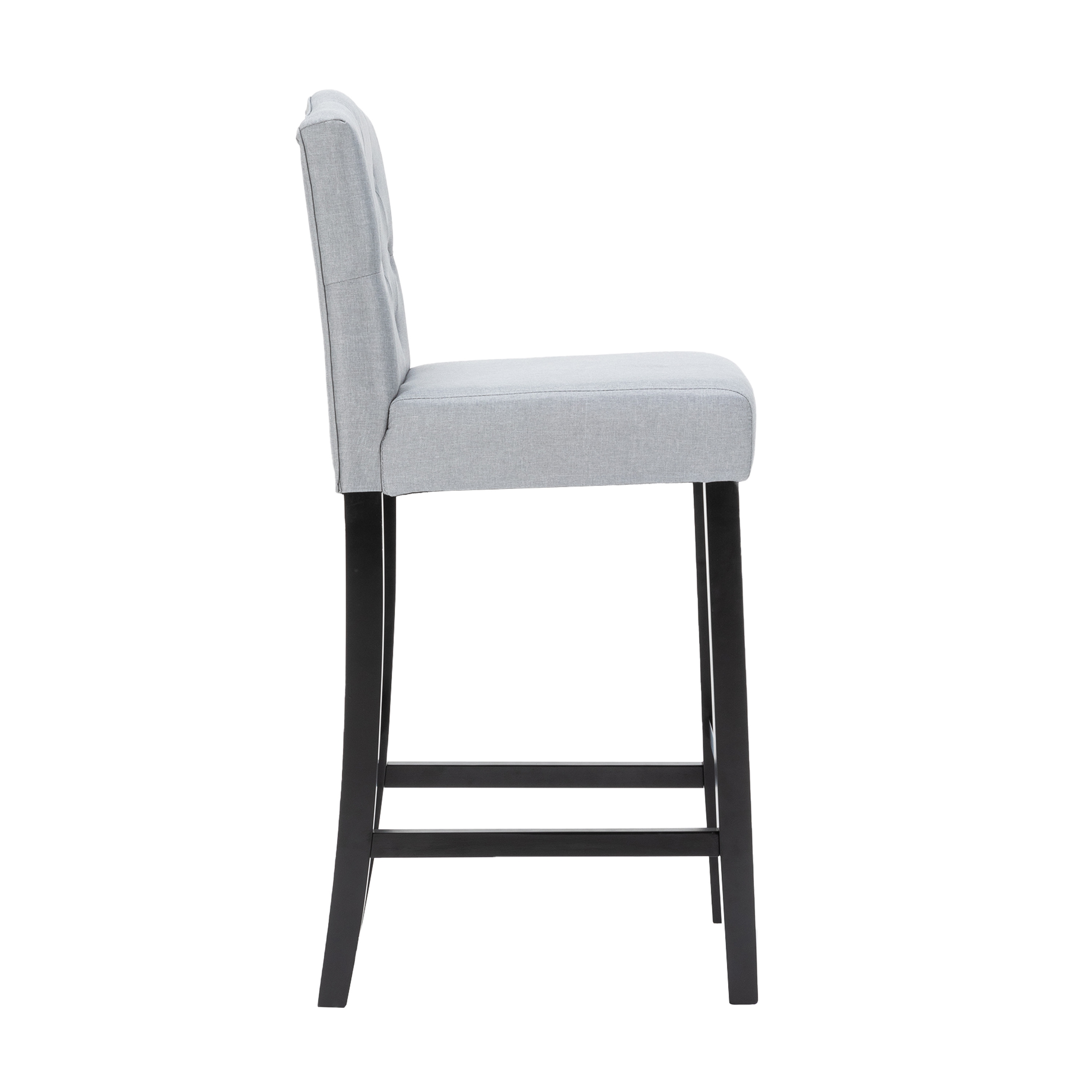 Barhocker WADE 2er Set grau/schwarz