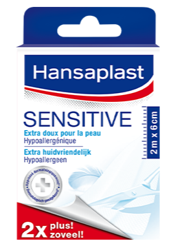 Hansaplast Pleisters Sensitive 2m x 6cm 1 stuk