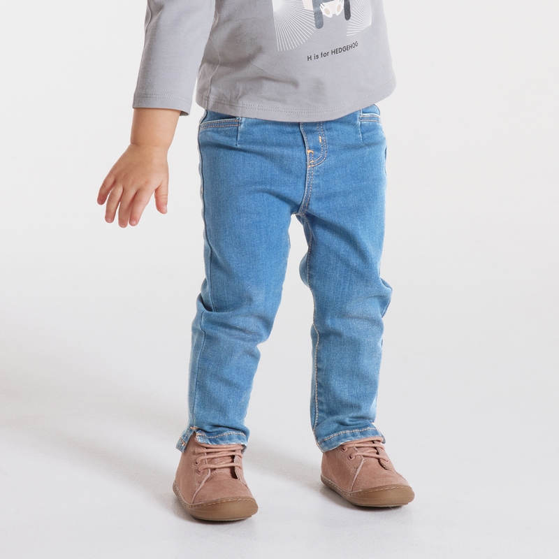 Jegging denim bleu bébé fille