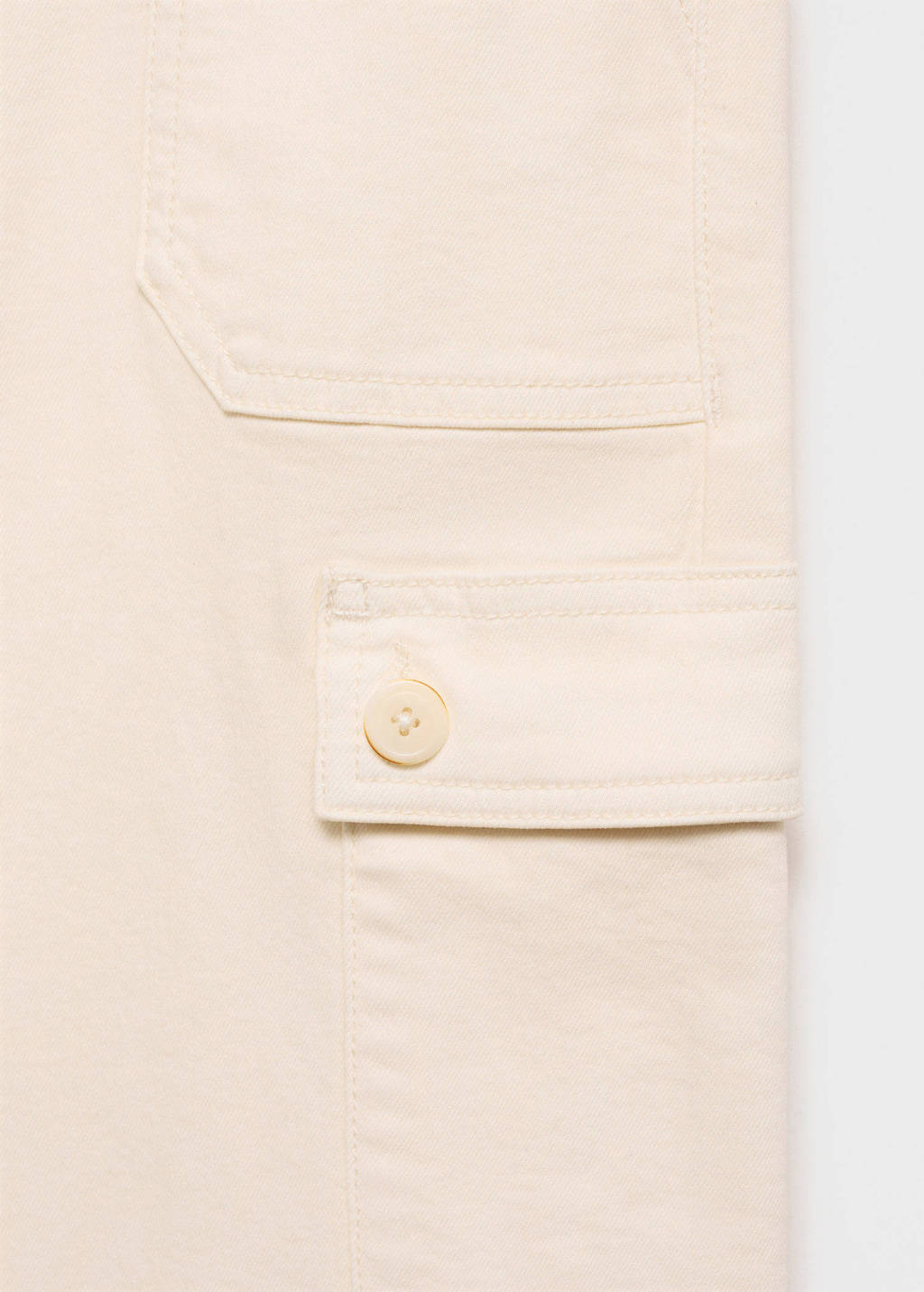 MANGO TEEN wide leg cargo broek beige