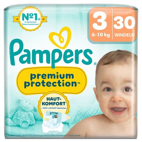 Pampers Premium Protection Windeln Gr.3, Single Pack, 6-10kg
