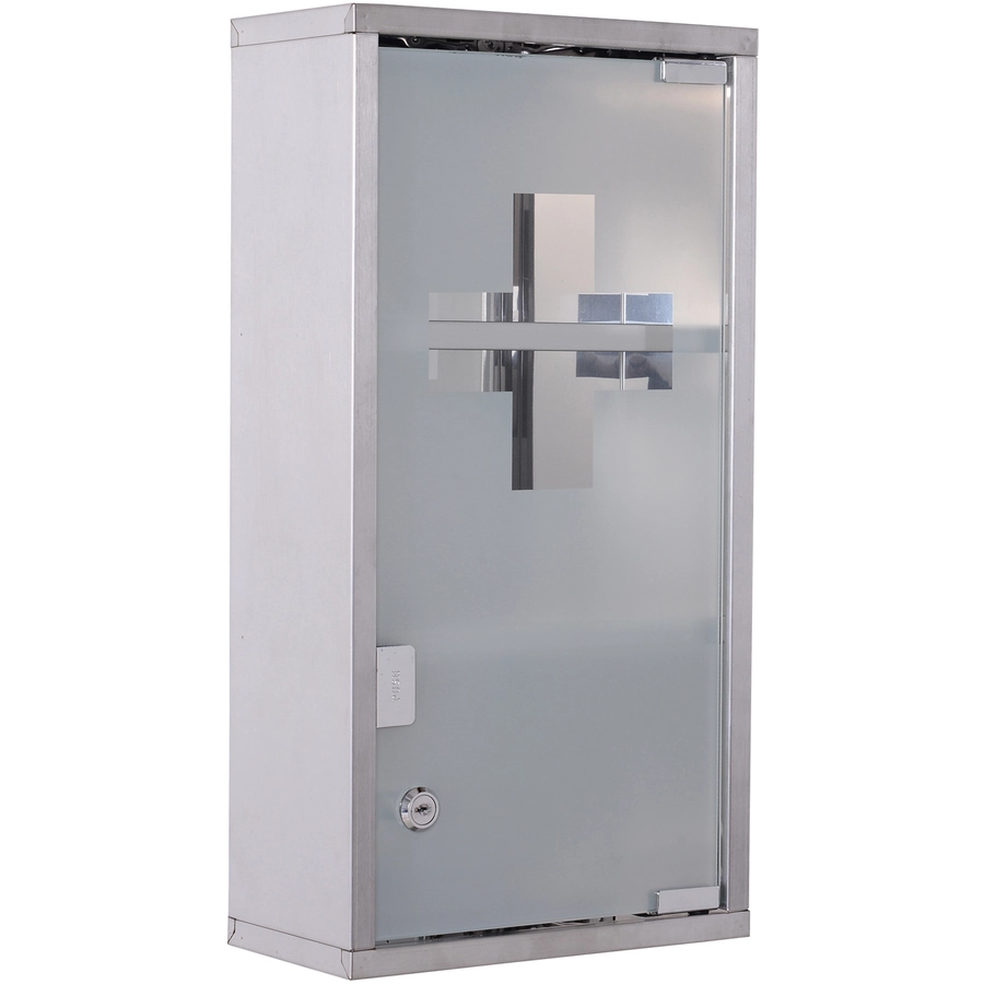 HOMCOM Medikamentenschrank mit 3 Fächer silber