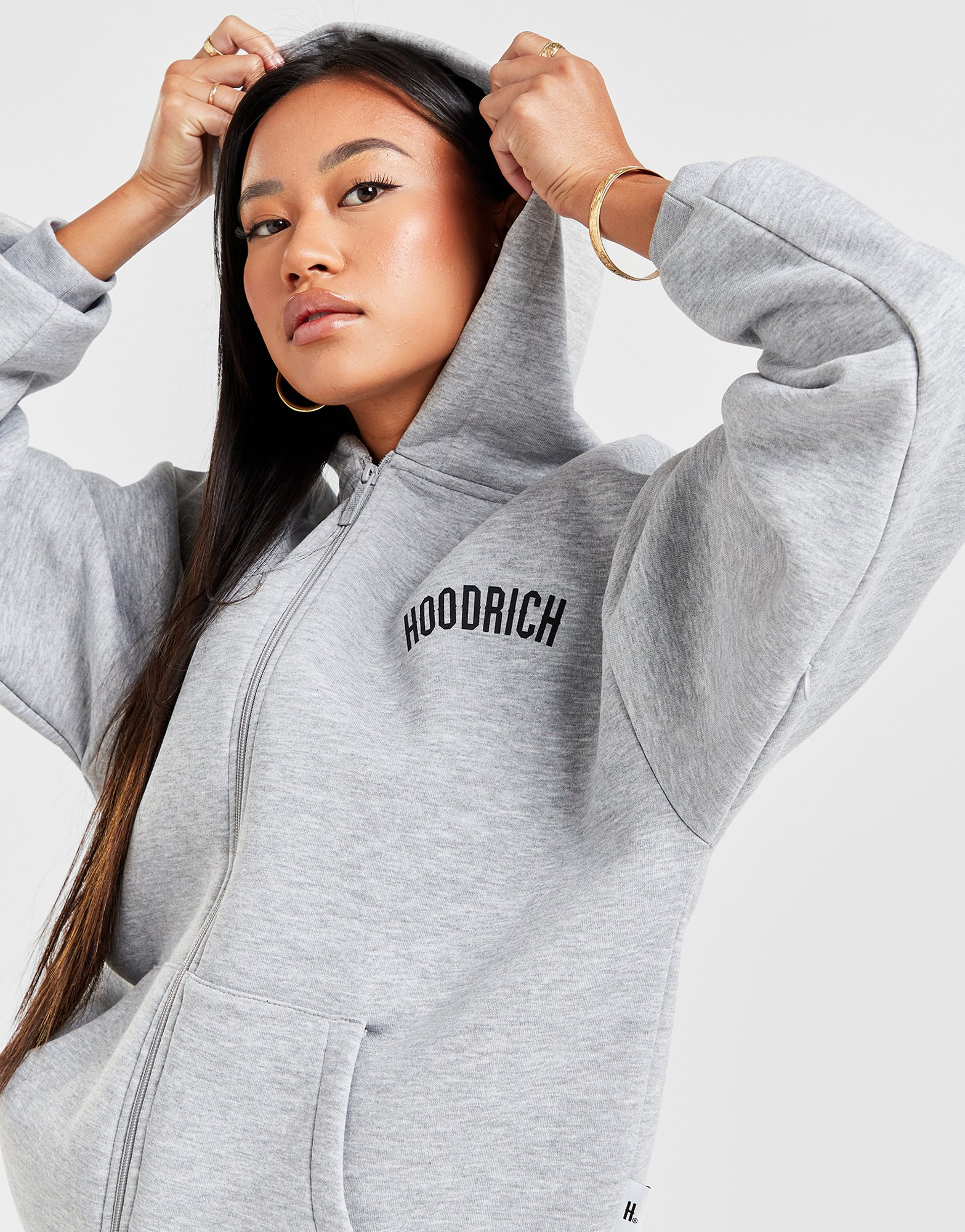 Hoodrich Sweat à Capuche Zippé Staple Femme