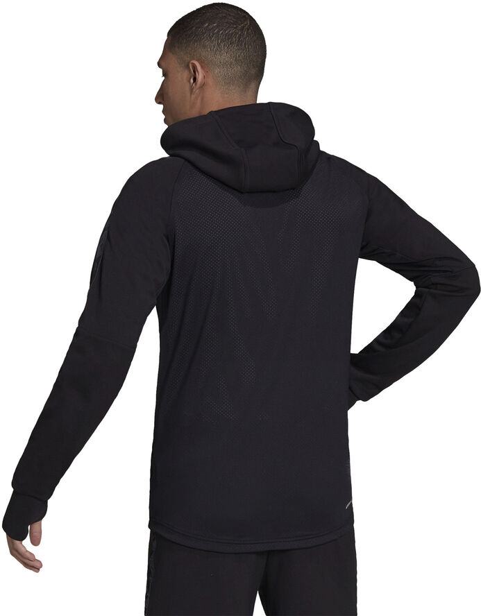 adidas AEROREADY Designed to Move Sport Motion Logo hættetrøje Sort