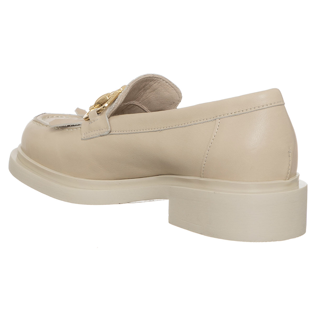 Loretta Pettinari Mocassins en Cuir Clara beiges
