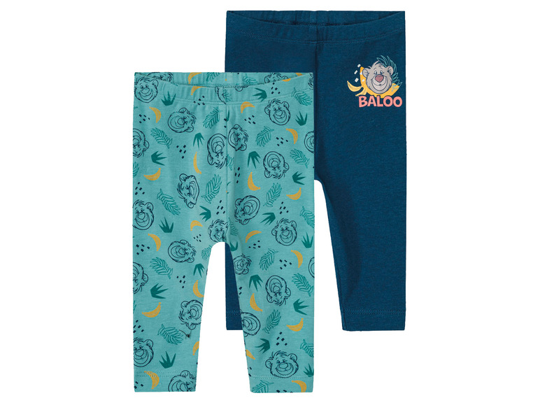 Baby leggings, 2 stuks, met hoog bio-katoengehalte