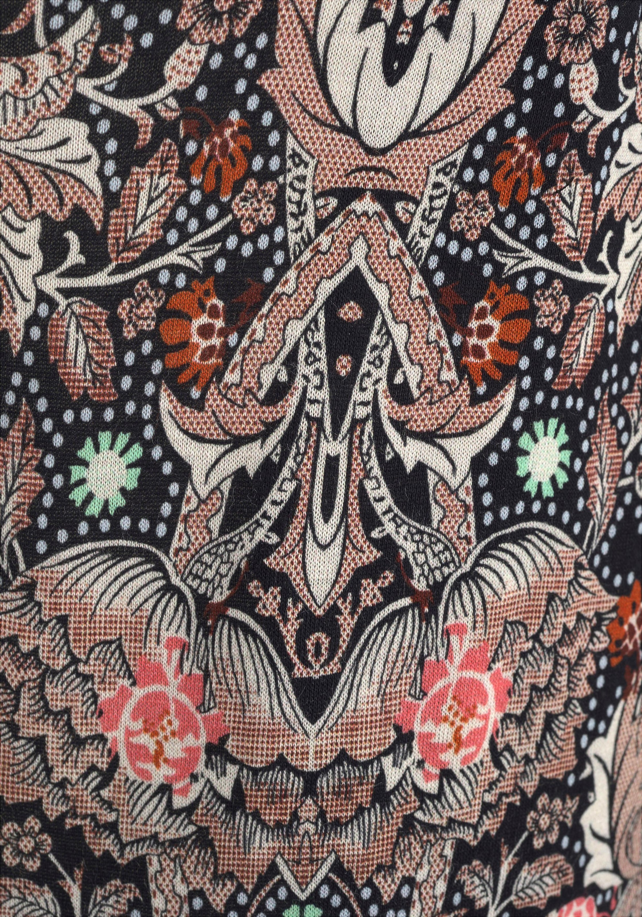 s.Oliver Strandhose  mit Alloverprint und Taschen, Stoffhose, Sommerhose, elastisch