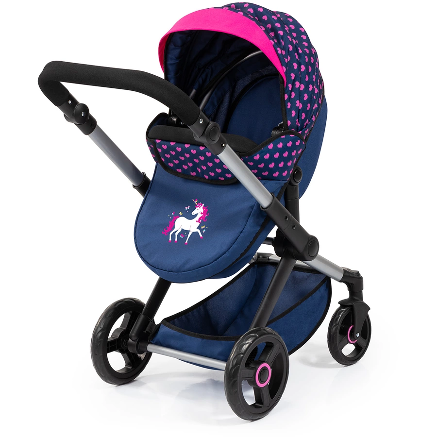 bayer Design Kombi-Puppenwagen Xeo Einhorn