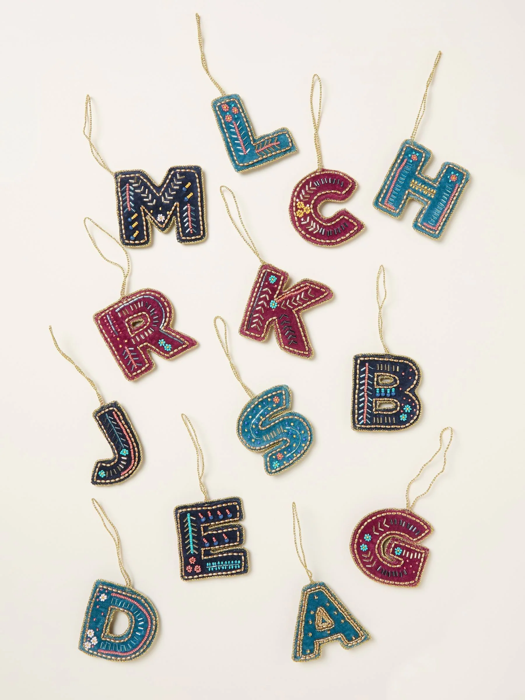 FatFace Alphabet Beaded Decoration