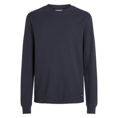 Tee-shirt à manches longues homme Woven Label Waffle CALVIN KLEIN