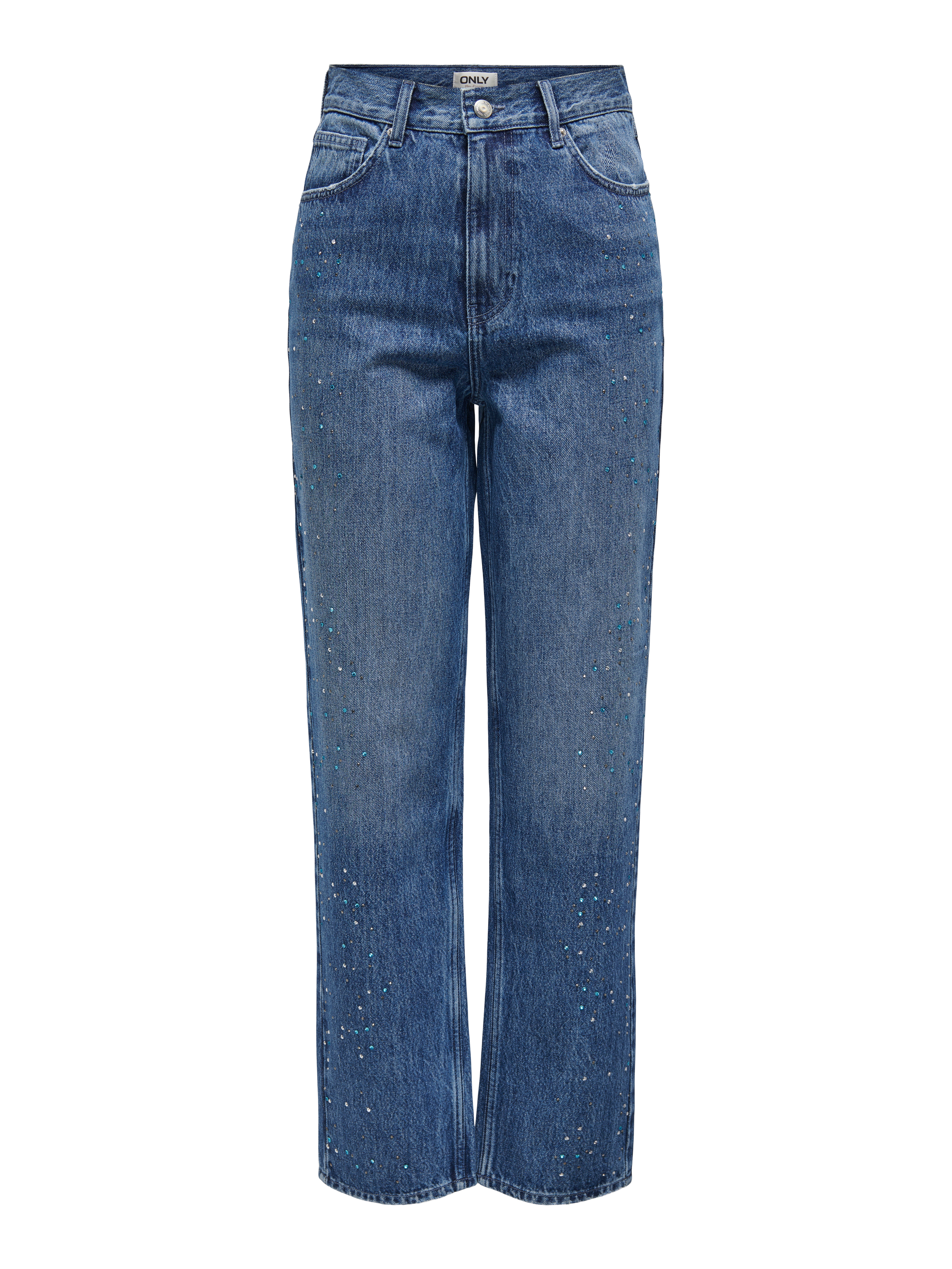 ONLROBYN Hohe Taille Gerade geschnitten Jeans Medium Blue Denim