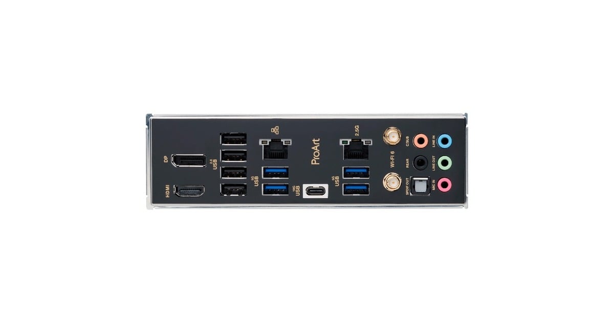ASUSProArt B760-CREATOR WIFI socket 1700 moederbord  (Zwart/brons, RAID, 2.5 Gb-LAN, Gb-LAN, Wi-Fi 6, BT, Sound, ATX)