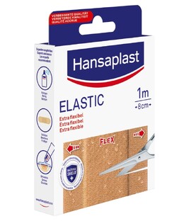 Hansaplast Pleisters Elastic 1m x 8cm 1ST