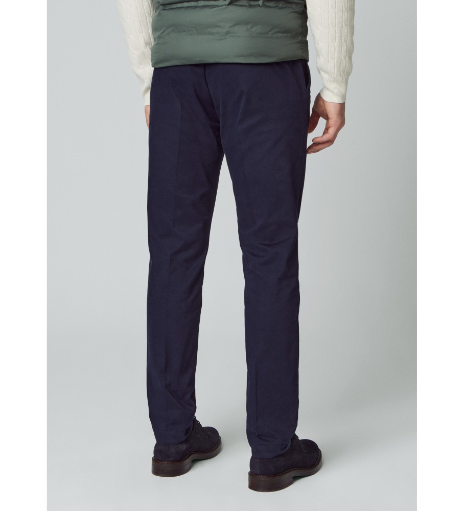 Calças chino azul-marinho Hackett Kensington