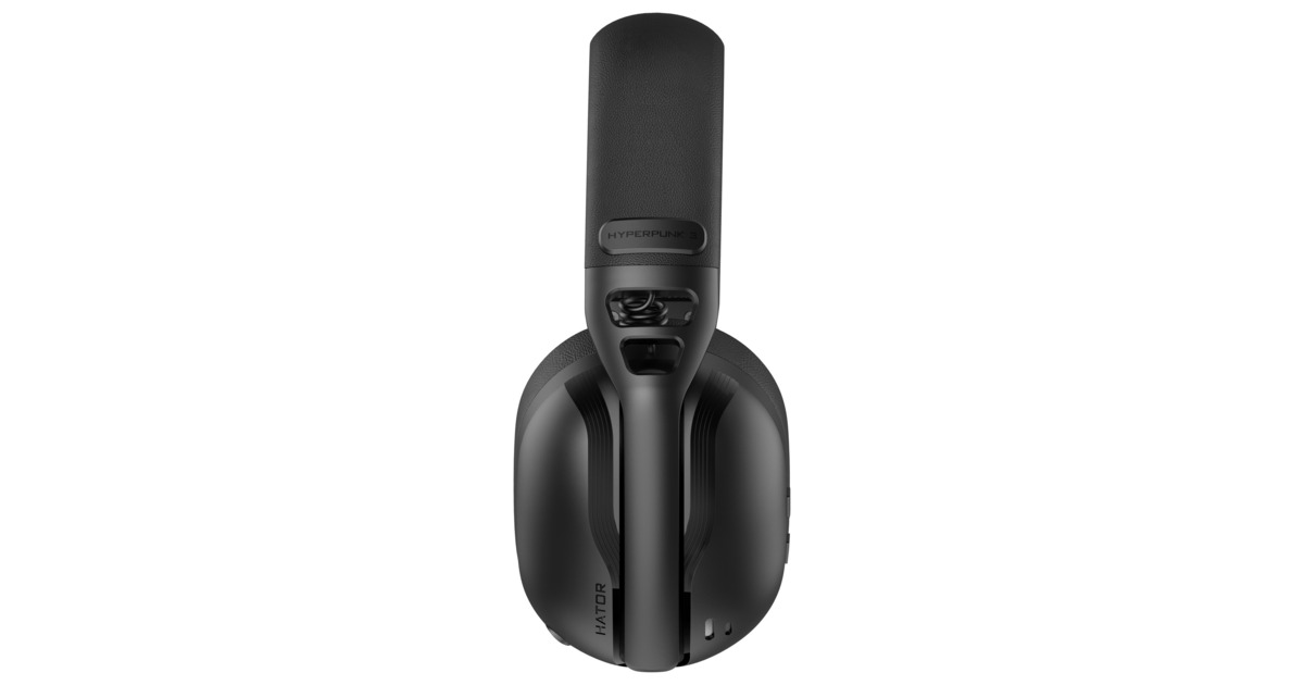 HatorHyperpunk 3 Wireless over-ear gaming headset  (Zwart, 2.4GHz / Bluetooth 5.4 / USB-C)