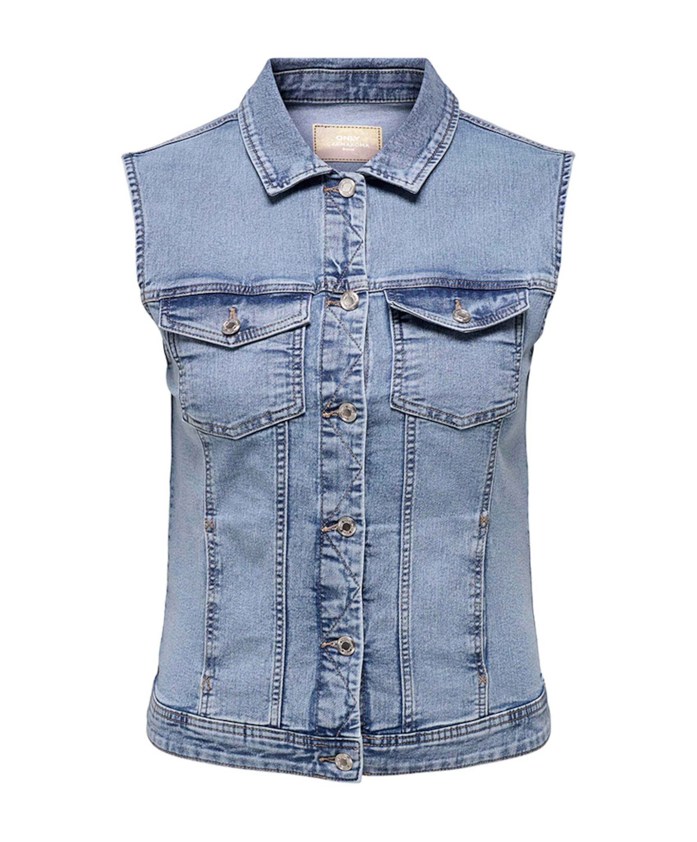 Only Carmakoma Dames gilet blauw