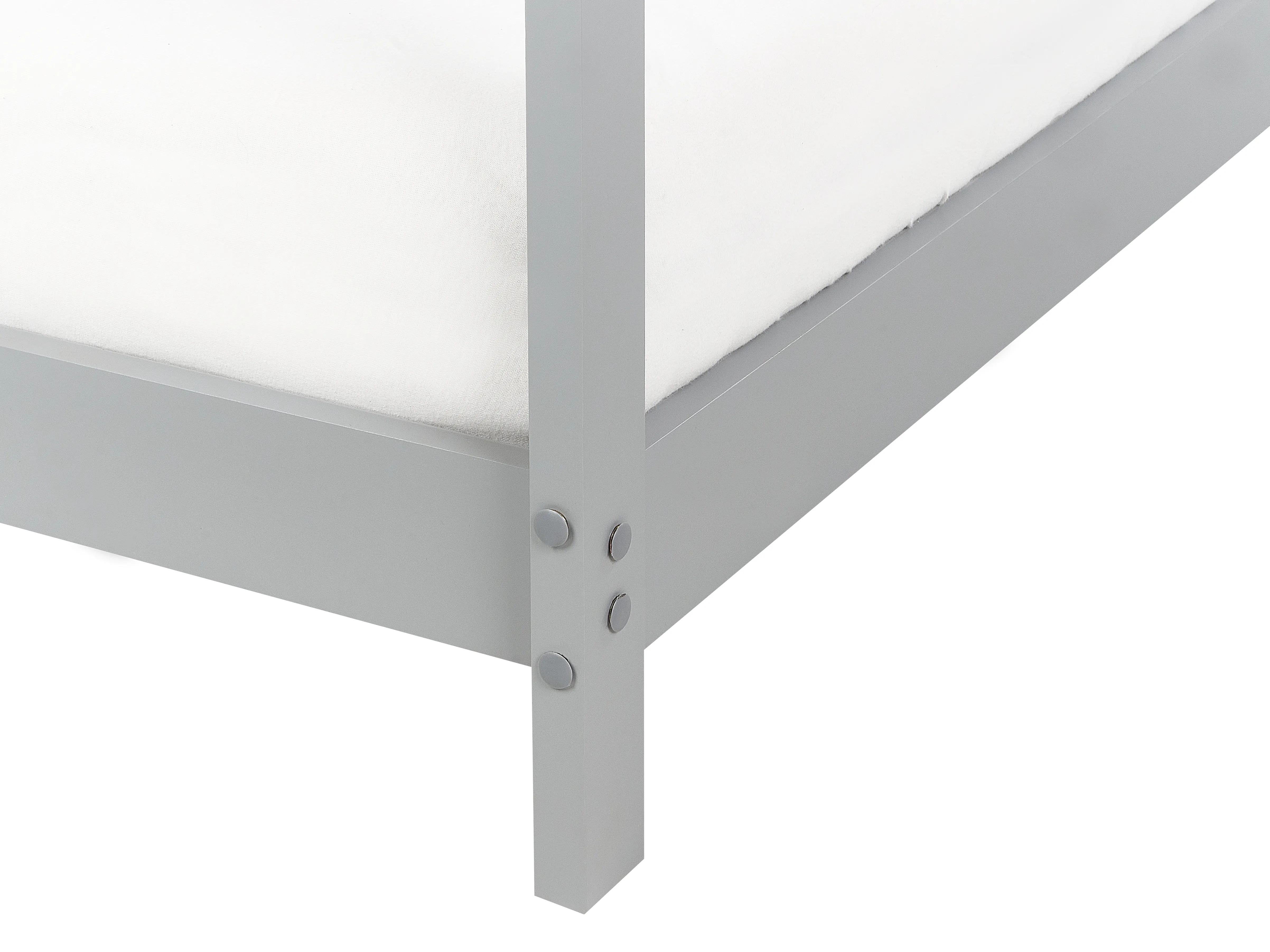 Kinderbed Huis Dennenhout ORLU 90 x 200 cm Grijs