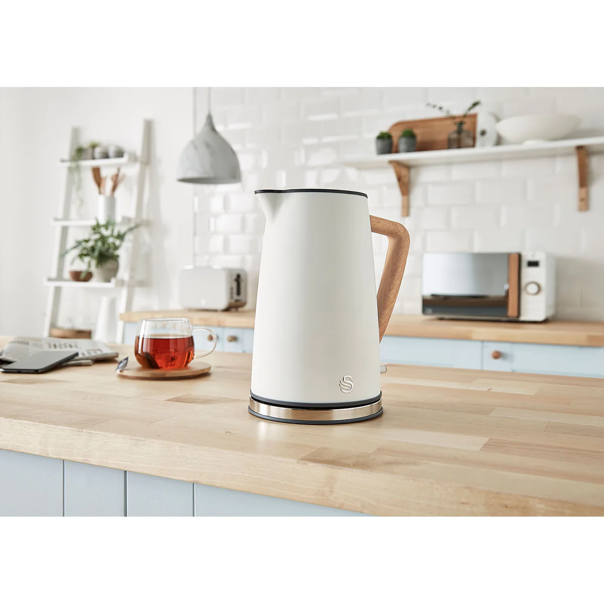 Bouilloire électrique 1,7L Ultra Rapide Sans Fil Design Moderne Nordic