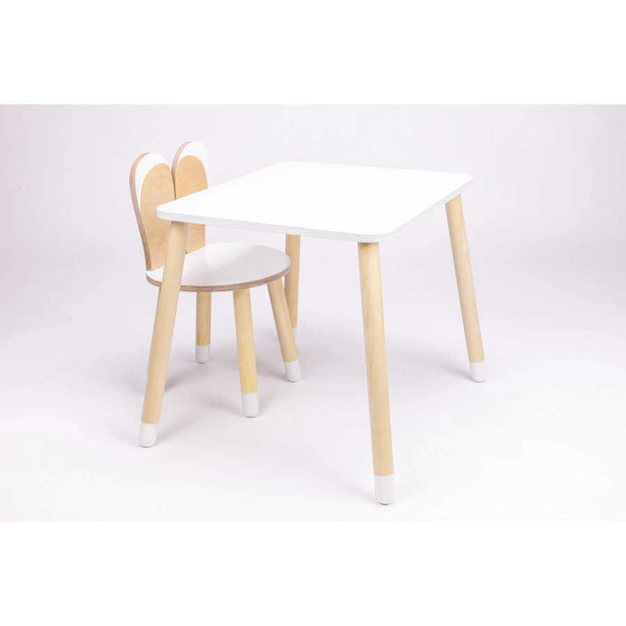 Family-SCL Tisch & Stuhl Bunny weißnatur