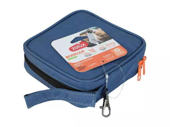 Gamelle pliable en silicone 2 en 1 Bivouak
