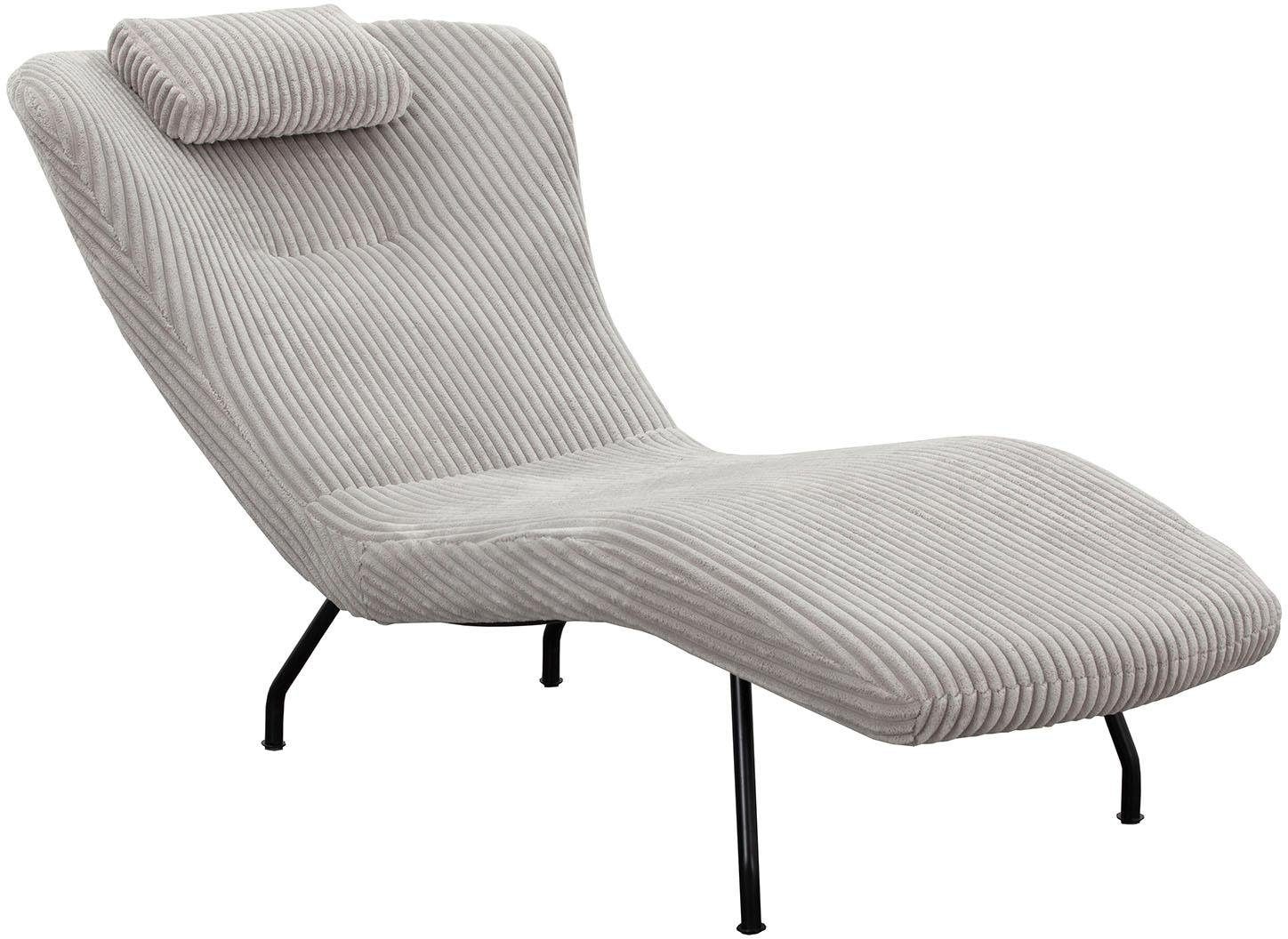 SalesFever Relaxsessel »Komfortabler Sessel zum Entspannen« Moderne Relaxliege: Gemütlichkeit trifft Cord-Bezug